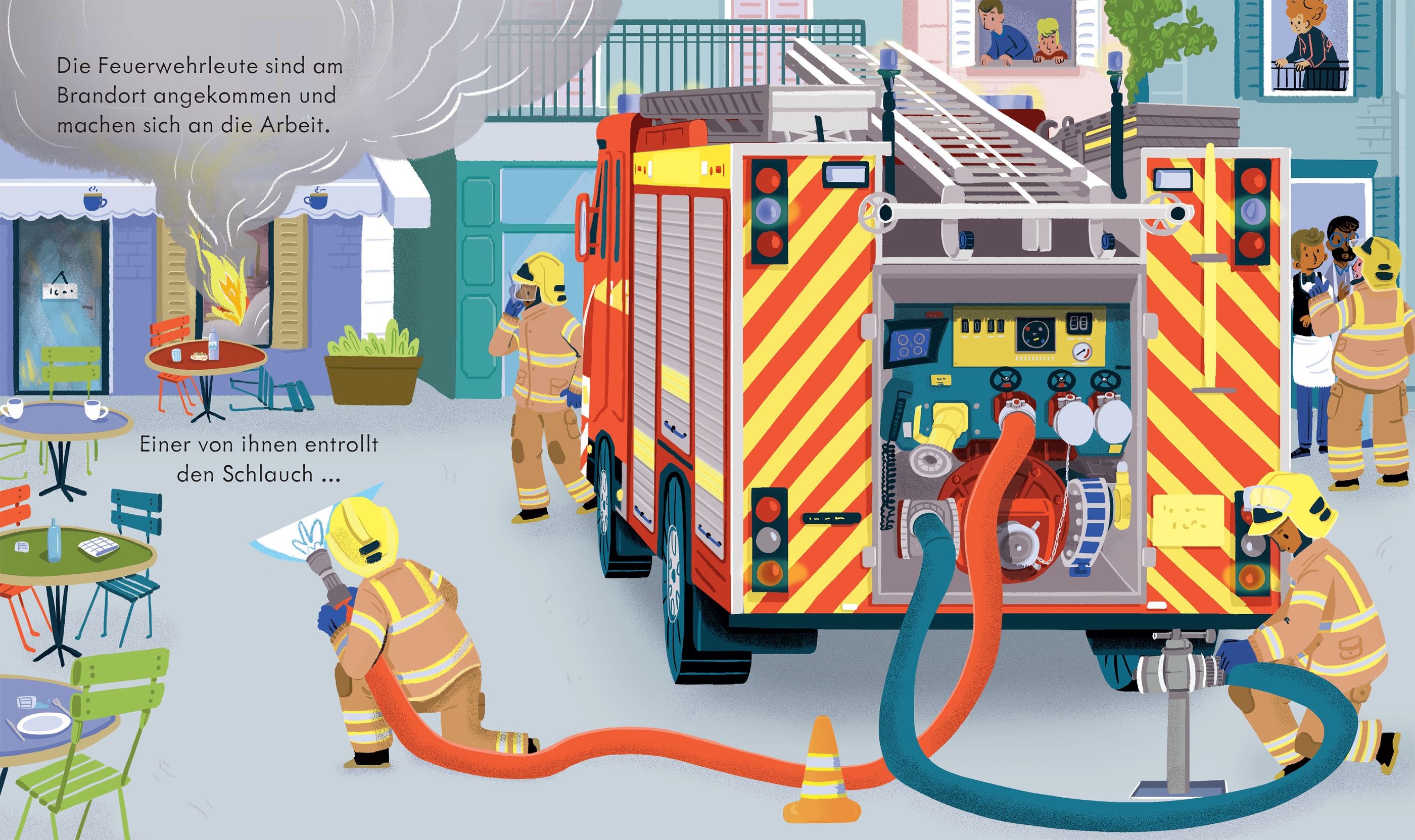 Usborne Guck mal, wie das funktioniert! Die Feuerwehr - Klappbuch