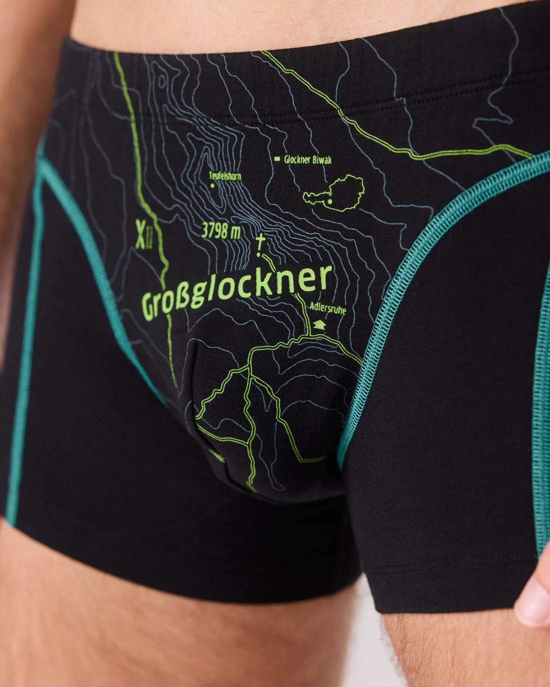 ESFE Alpine Bio-Wäsche Herren Boxer in Schwarz - GROSSGLOCKNER