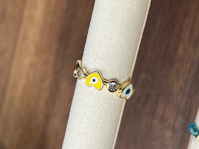 Lua Ring für Damen Gold Herzen - Multifarbe