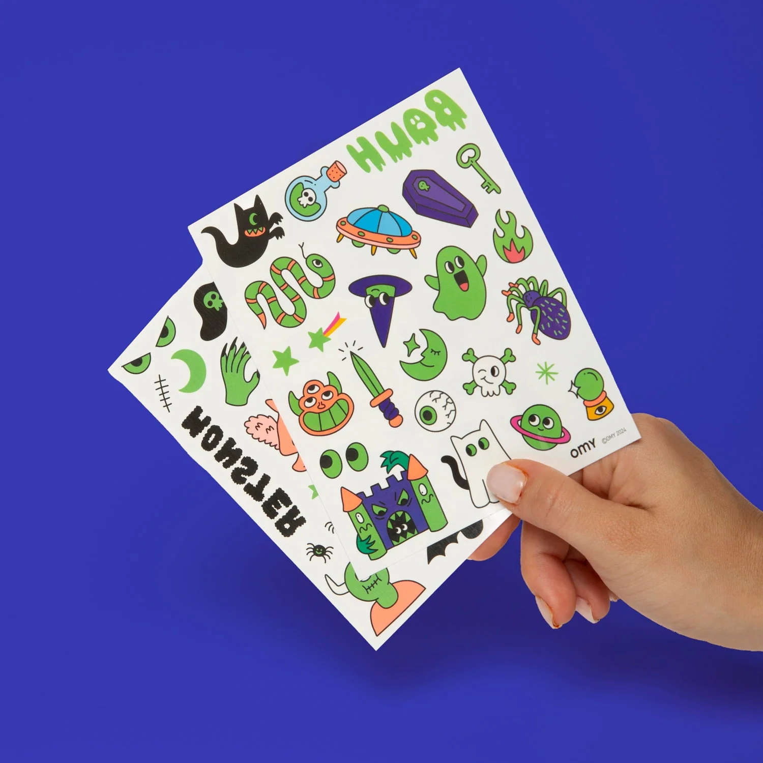 OMY Boo! Leuchtende Kindertattoos – 50 Glow-in-the-Dark Tattoos ab 3 Jahren