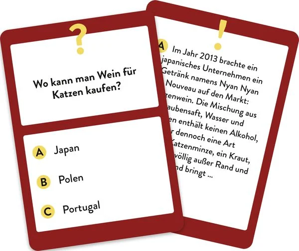 Wein Wissens-Quiz Karten - 50 Spannende und kuriose Fragen für Wein-Liebhaber