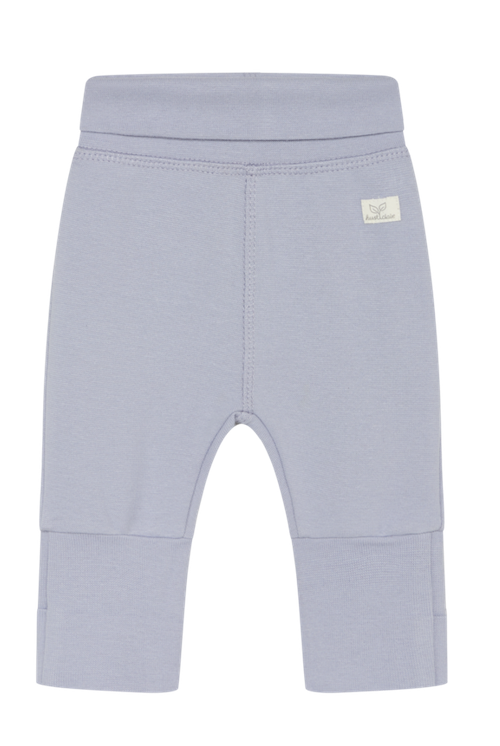 341-00591-39219-3125-medium Hust & Claire Baby Jersey Jogging Hose in Rauchblau mit Bär Gesicht