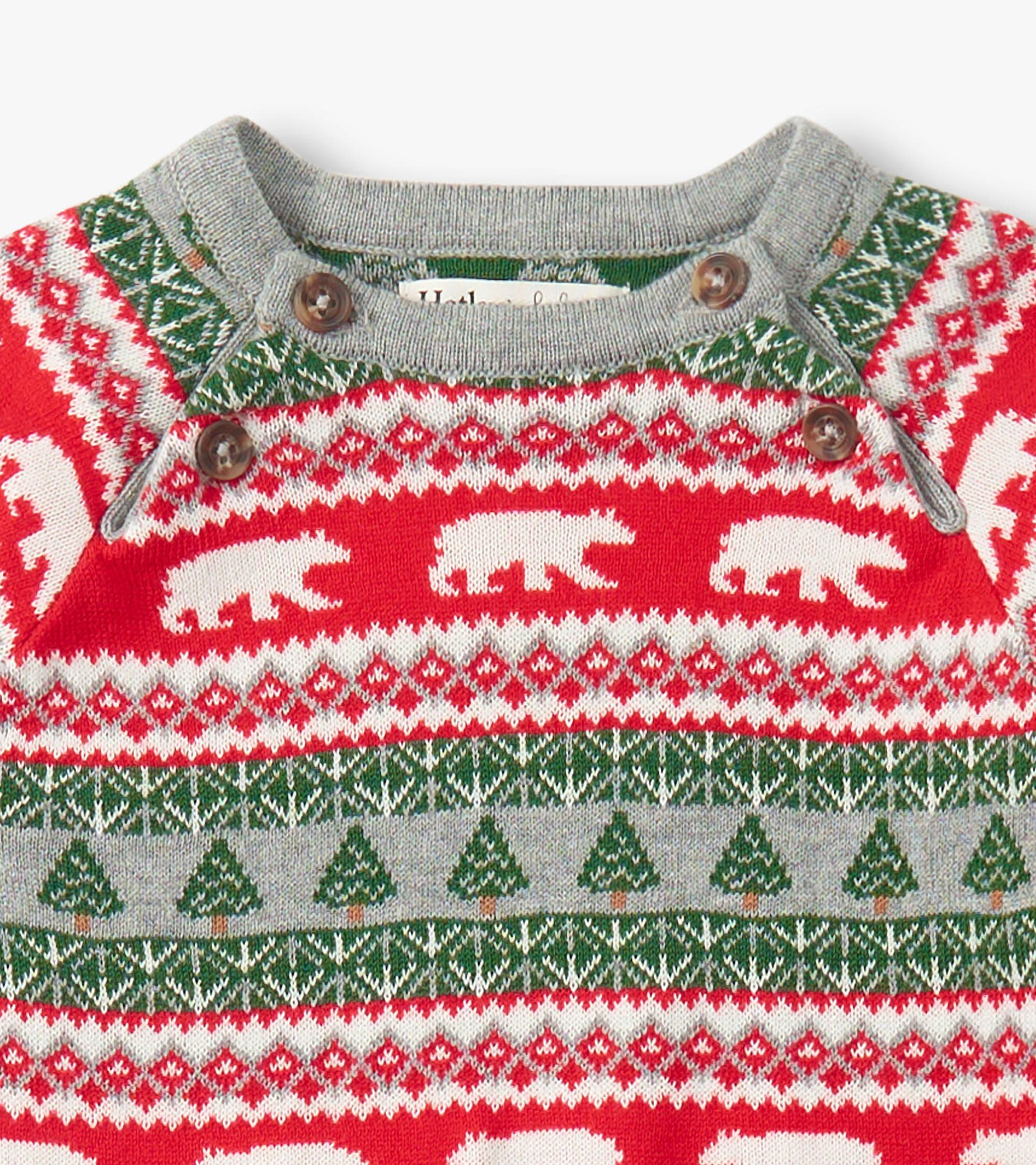 Hatley Baby Eisbären Fair Isle Strick Overall Norweger Strampler - SALE