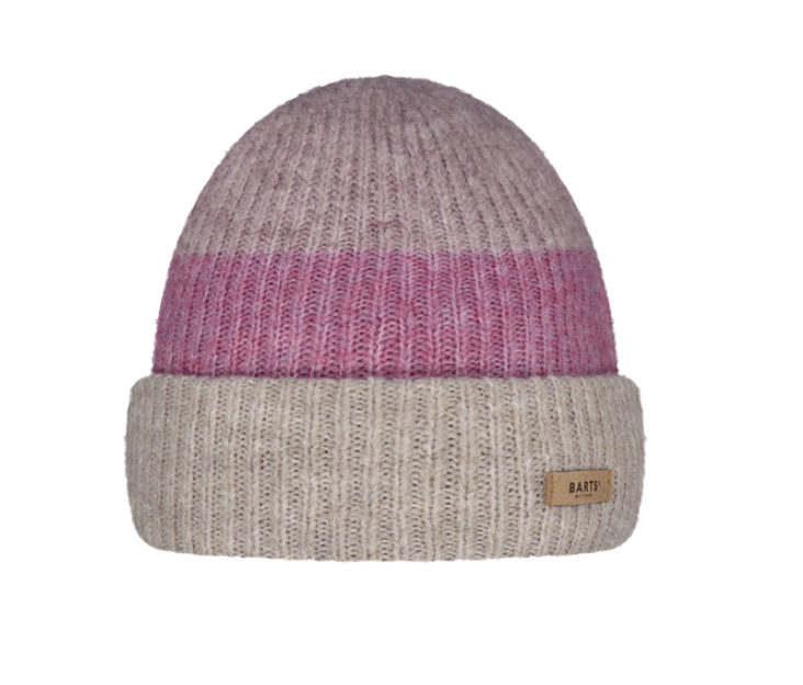 Barts Suzam Beanie Mütze mit dezentem Rippenmuster - Rose Barts Suzam Beanie Mütze mit dezentem Rippenmuster - Rose
