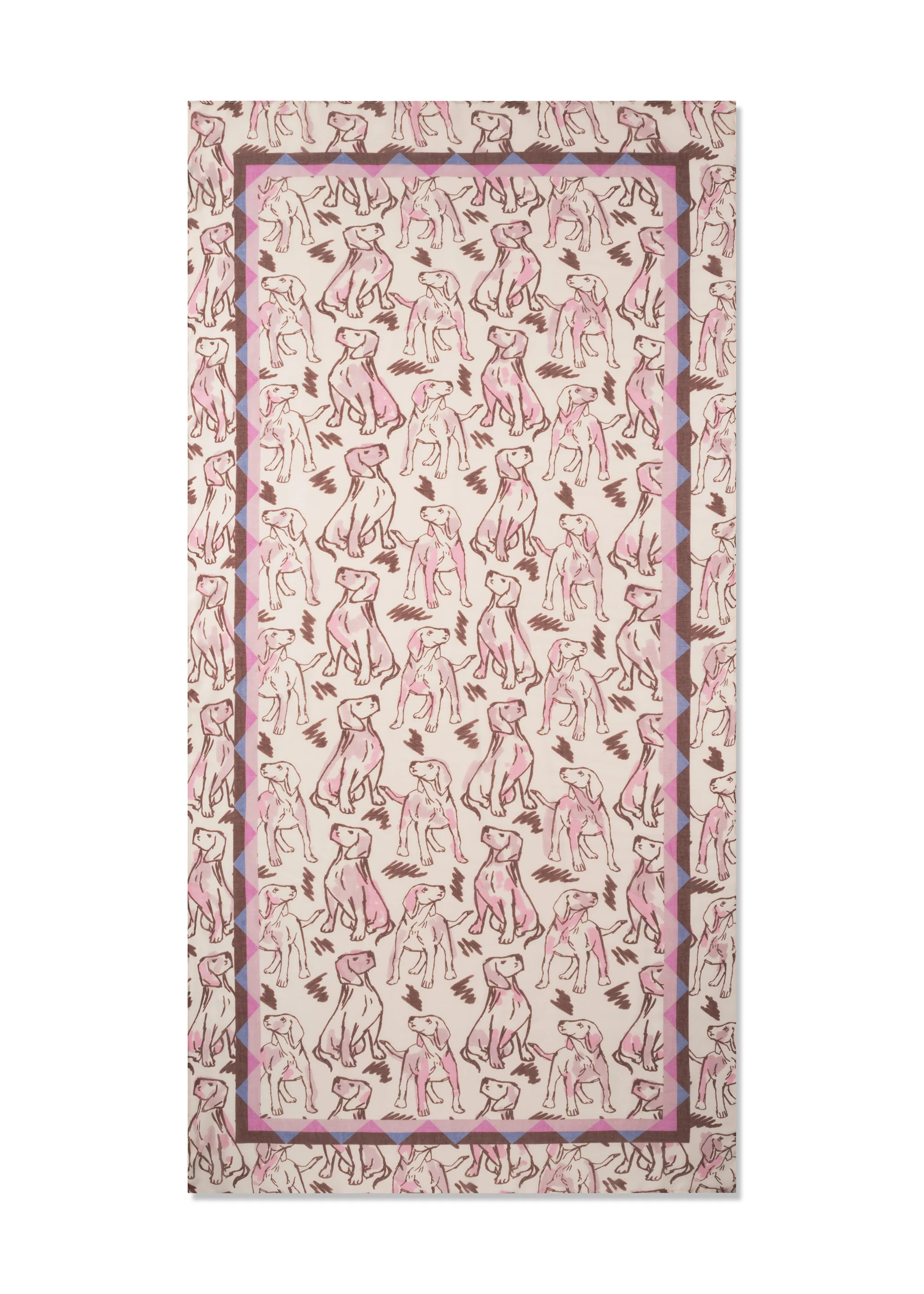 Codello Schal in Rosa mit Hunde Allover Codello Schal in Rosa mit Hunde Allover