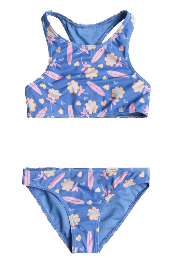 Roxy Lorem Bikini in Crop Top in Ultramarin