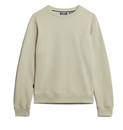 Superdry Herren Sweatshirt mit Rundhals in Beige mit Logo