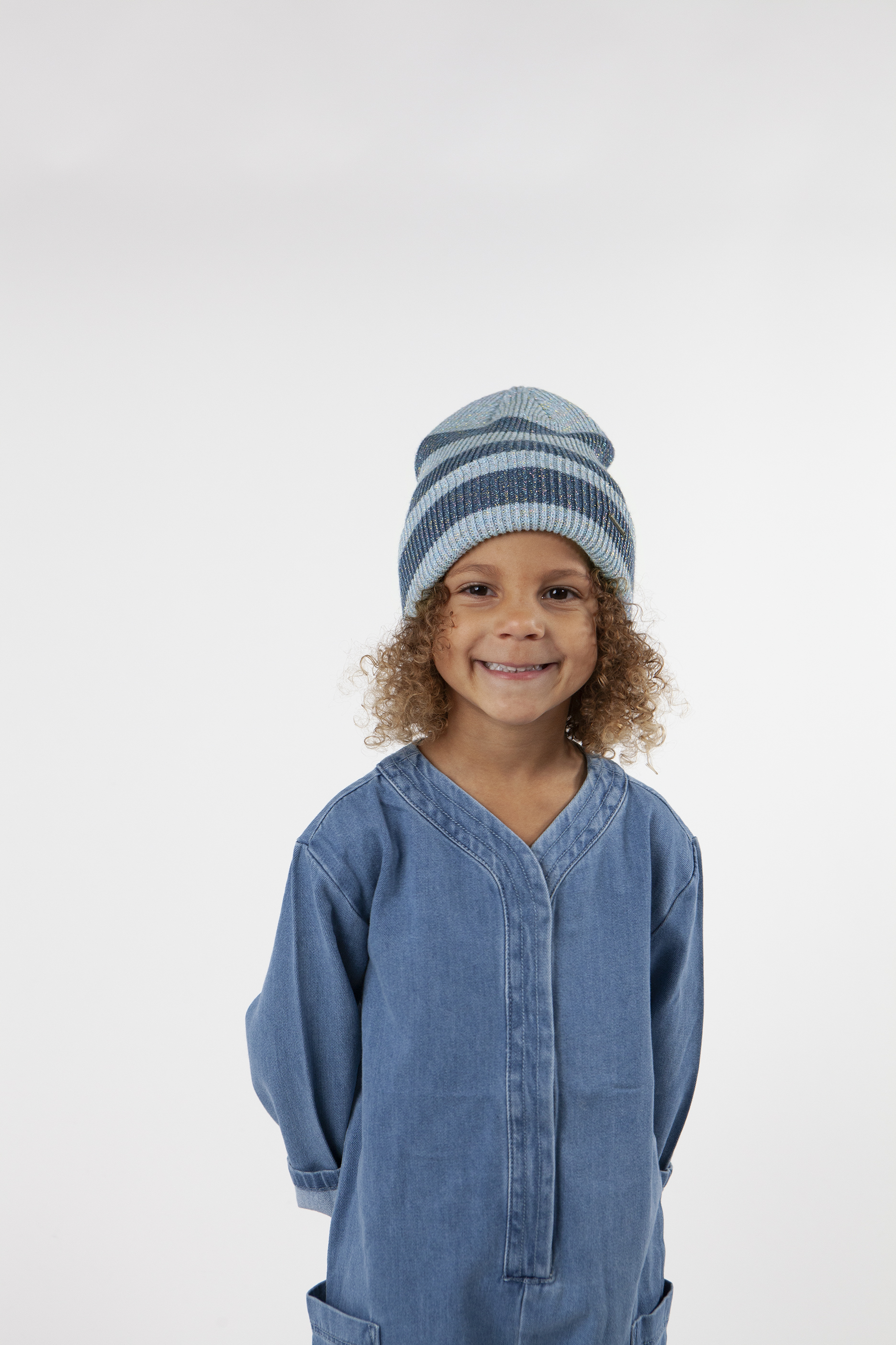 Barts Rayi Beanie gestreift in Blau