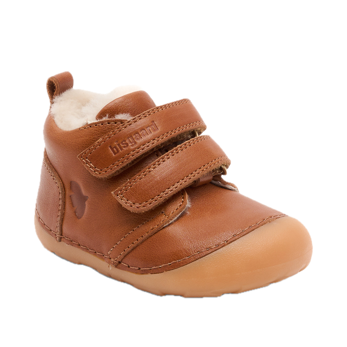 Bisgaard Lederschuh Barefoot Carter Lamb - Lammfell - Cognac Bisgaard Lederschuh Barefoot Carter Lamb - Lammfell - Cognac