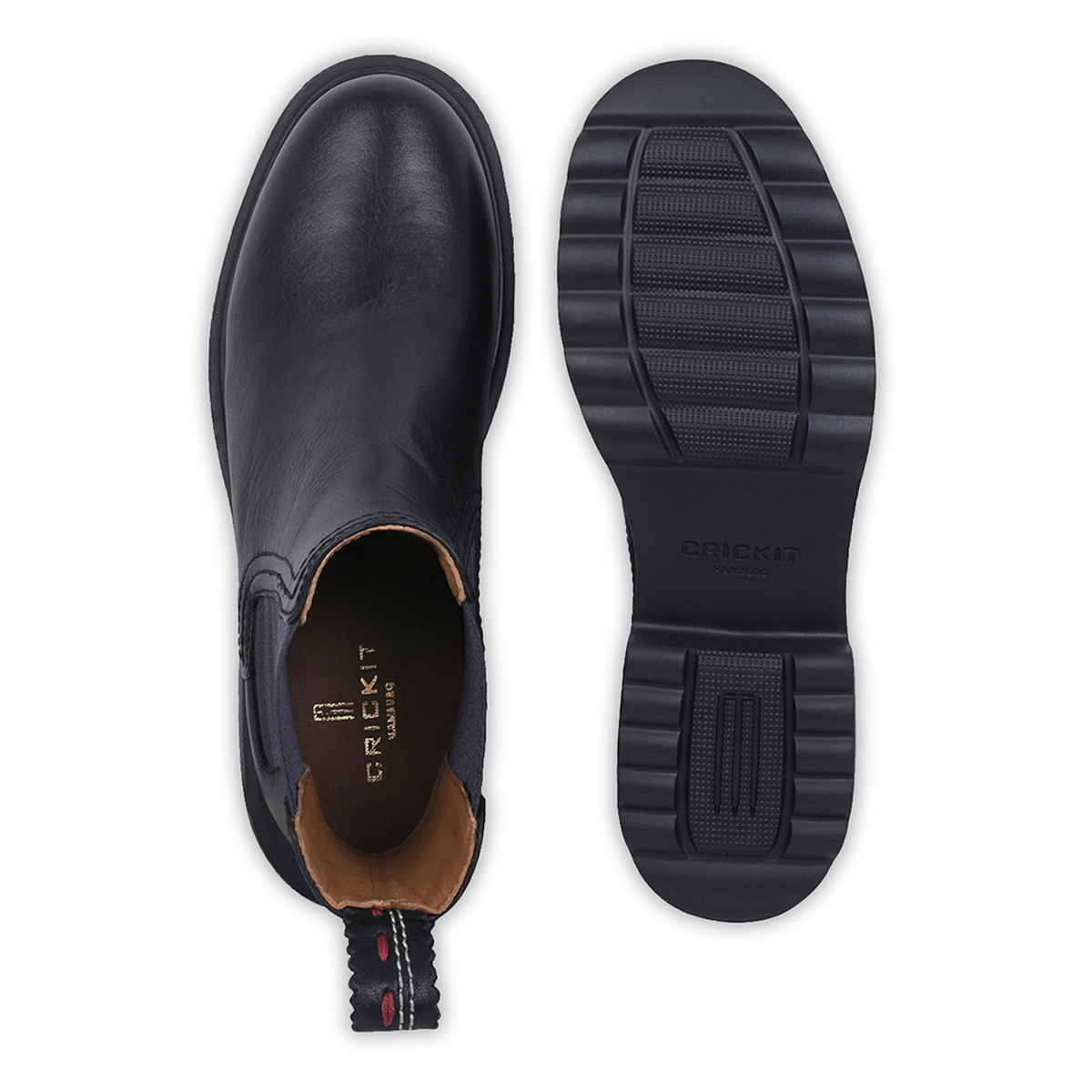 Crickit Stiefel PANDORA in Schwarz mit Streifen und Herz - SALE Crickit Stiefel PANDORA in Schwarz mit Streifen und Herz - SALE