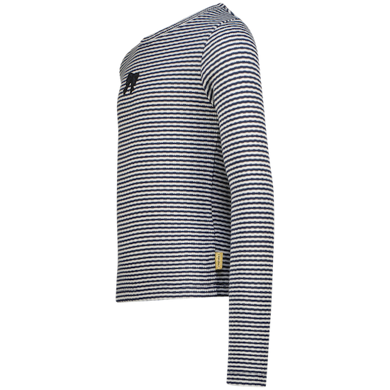 Vingino Jorien Langarm Shirt Dark Blue Geringelt mit Schleife - SALE