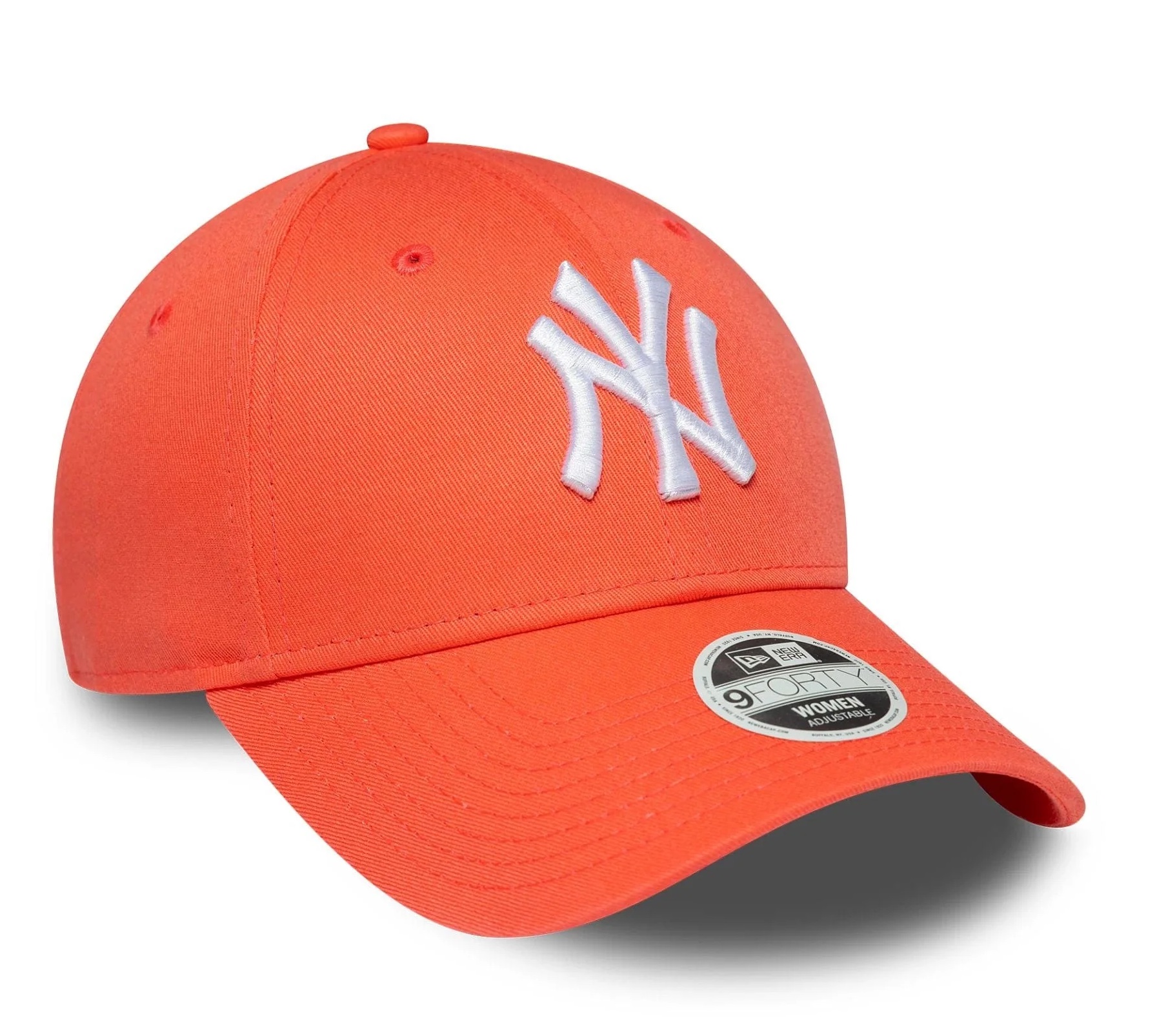 New Era Womens Orangene New York Yankees Damen MLB League Essential 9FORTY Verstellbare Cap