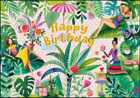 1-6216 Edition Gollong Grußkarte - Mila Marquis - Happy Birthday - Frauen Tag