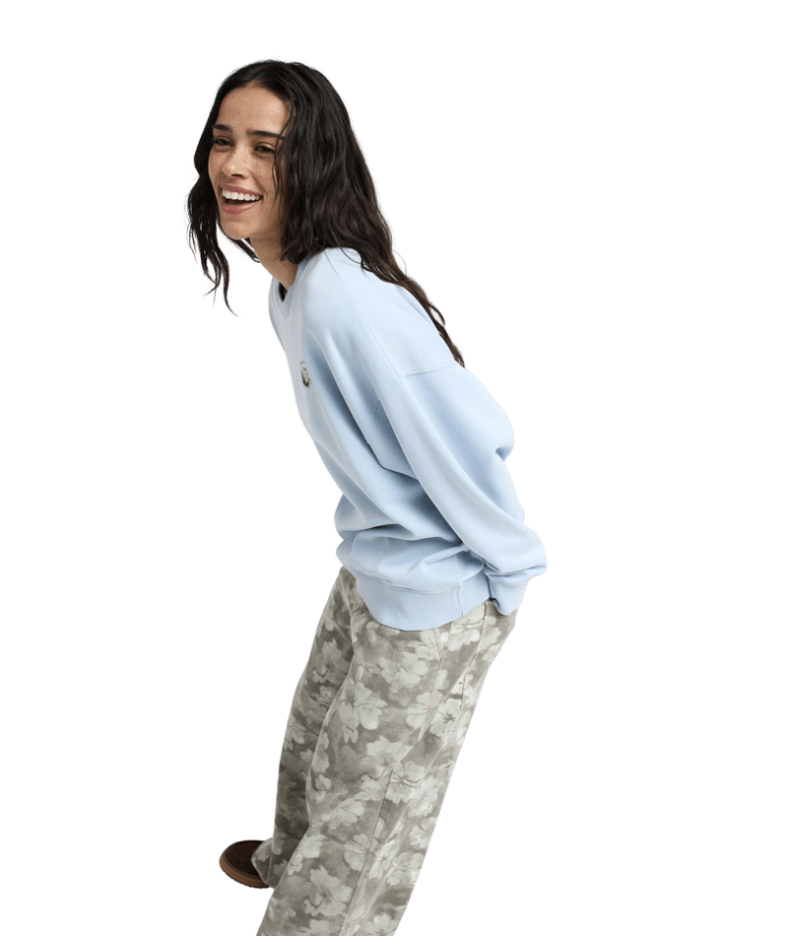Roxy Damen Sweatshirt in Hellblau - Apres Ski Roxy Damen Sweatshirt in Hellblau - Apres Ski