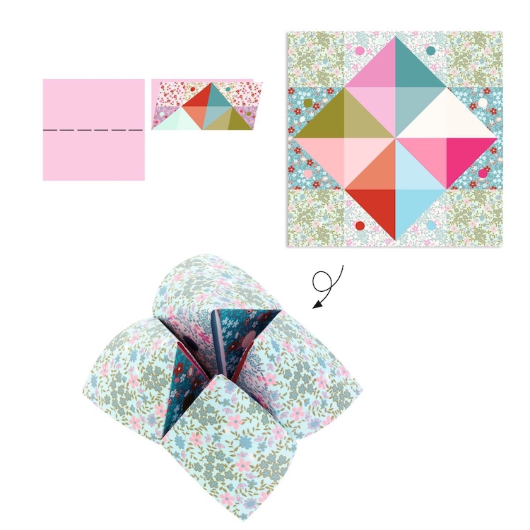 Djeco Origami: Himmel und Hölle Blumen