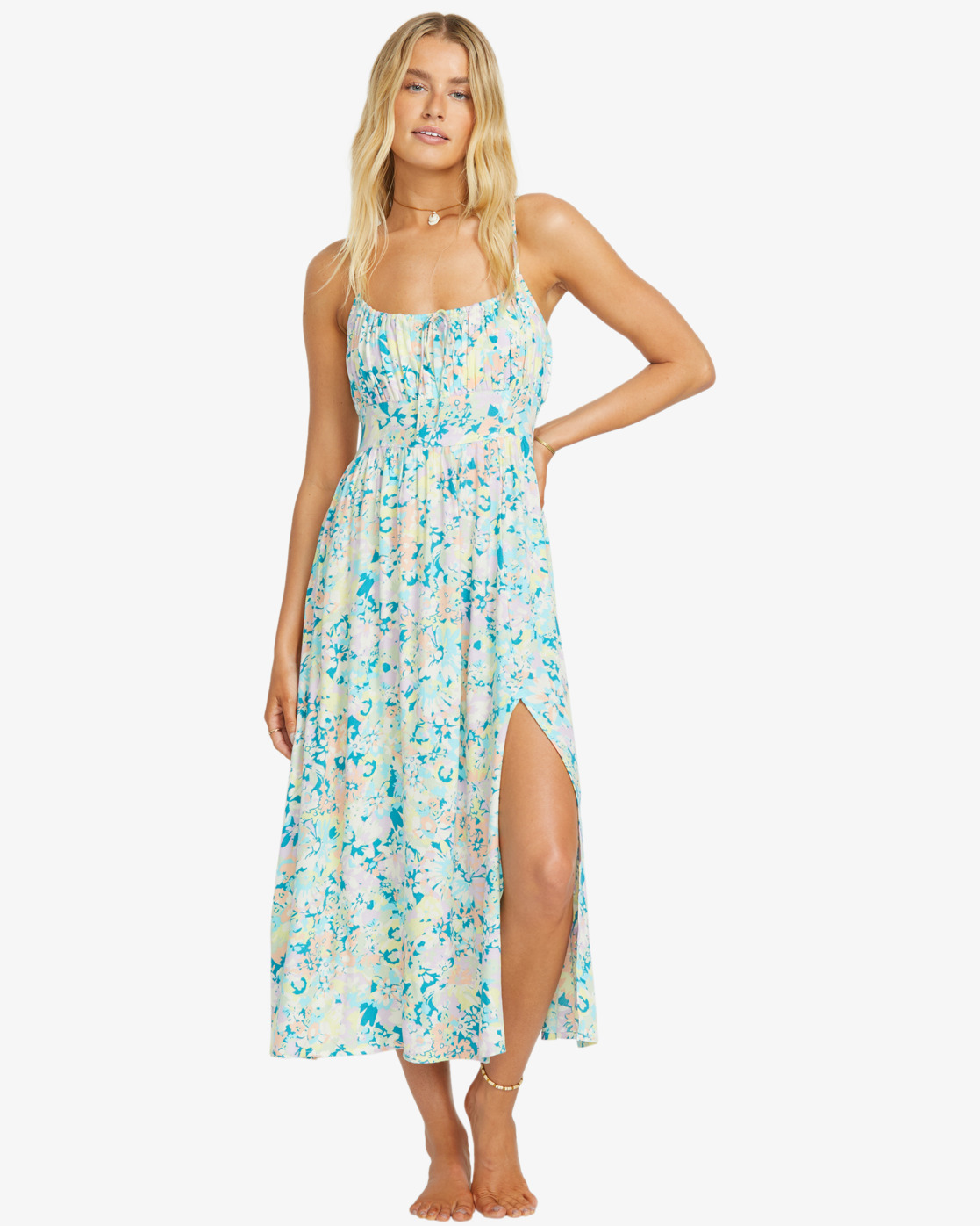 Billabong Take Your Time - Maxikleid für Frauen - Multifarbe Blumen - SALE