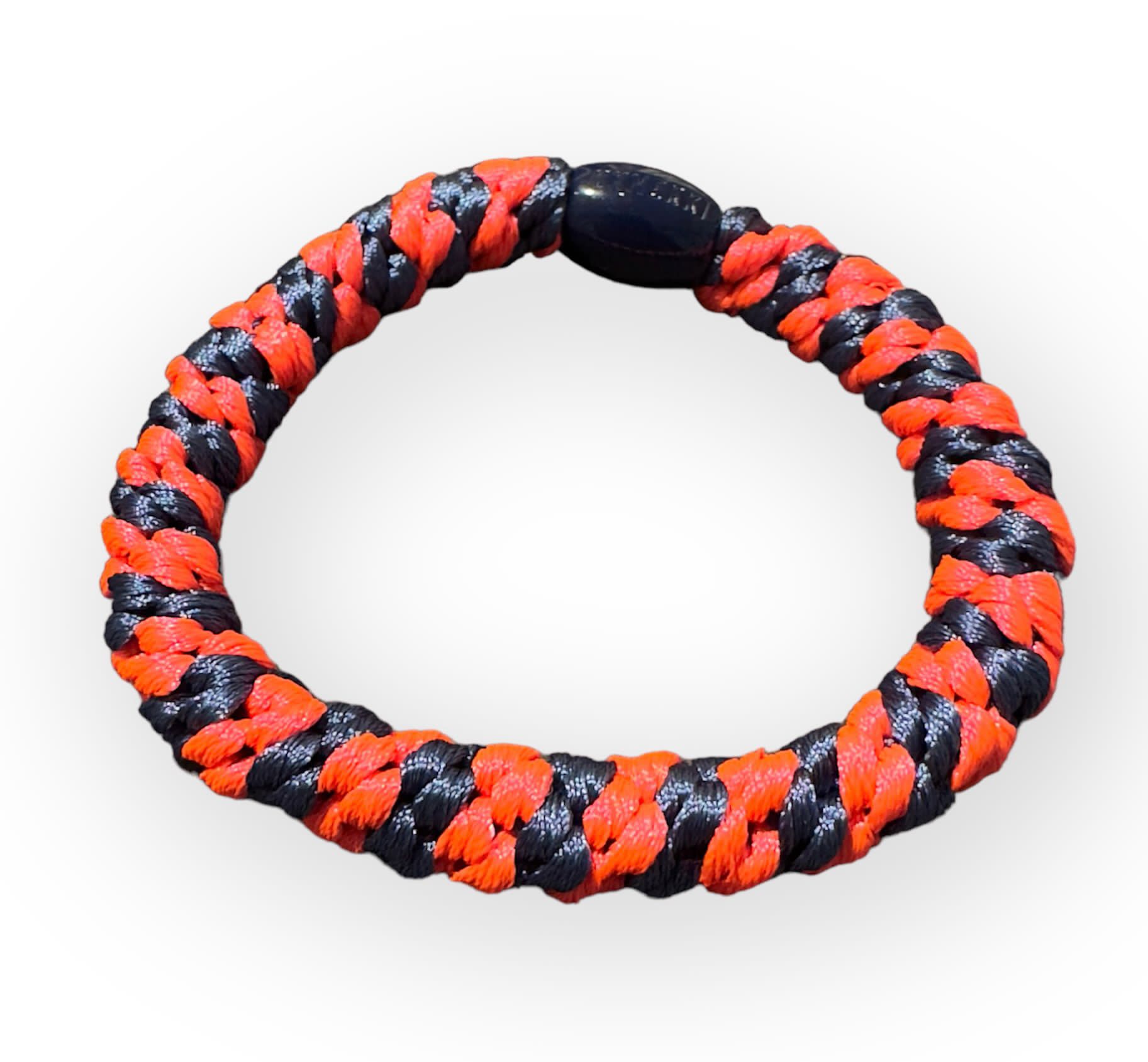 PHOTO-2023-08-11-16-12-23 Kknekki Haargummi/Armband - Indigo Blau & Neon Pink - 1 Stück