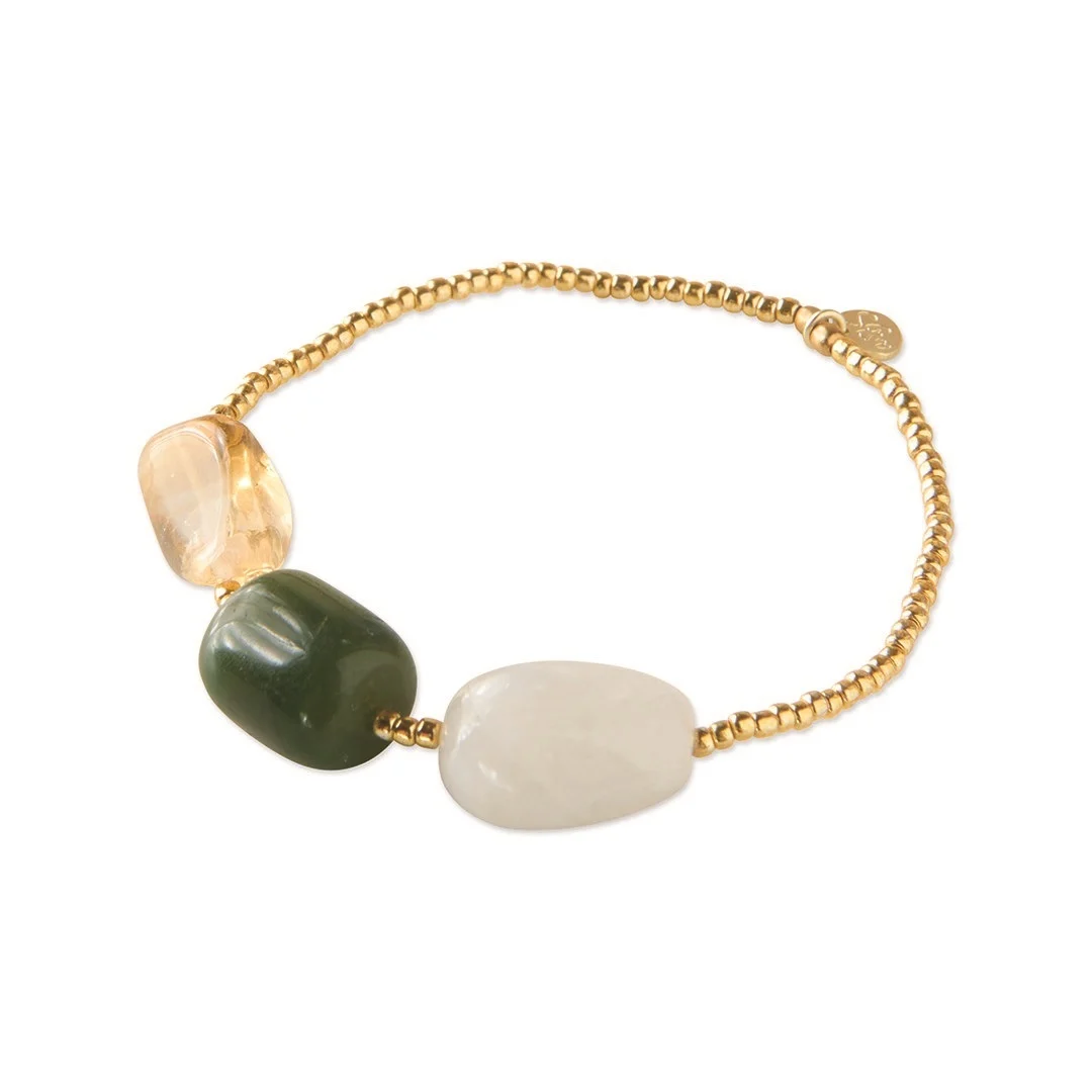 A Beautiful Story Desirable Mondstein Aventurin Kaneol Armband