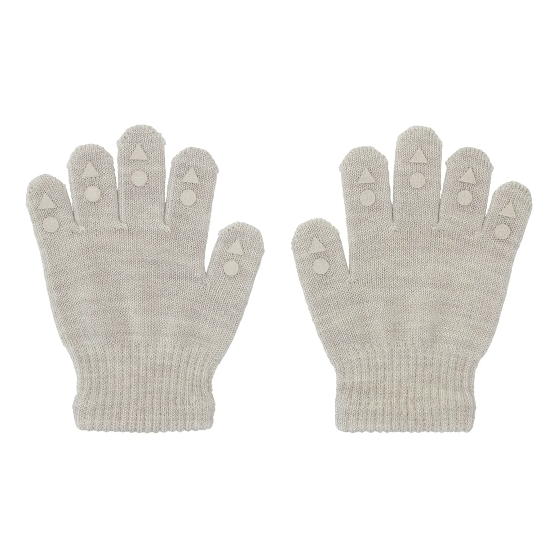 GoBabyGo Grip Wolle Grip Finger Handschuhe in Sand Beige