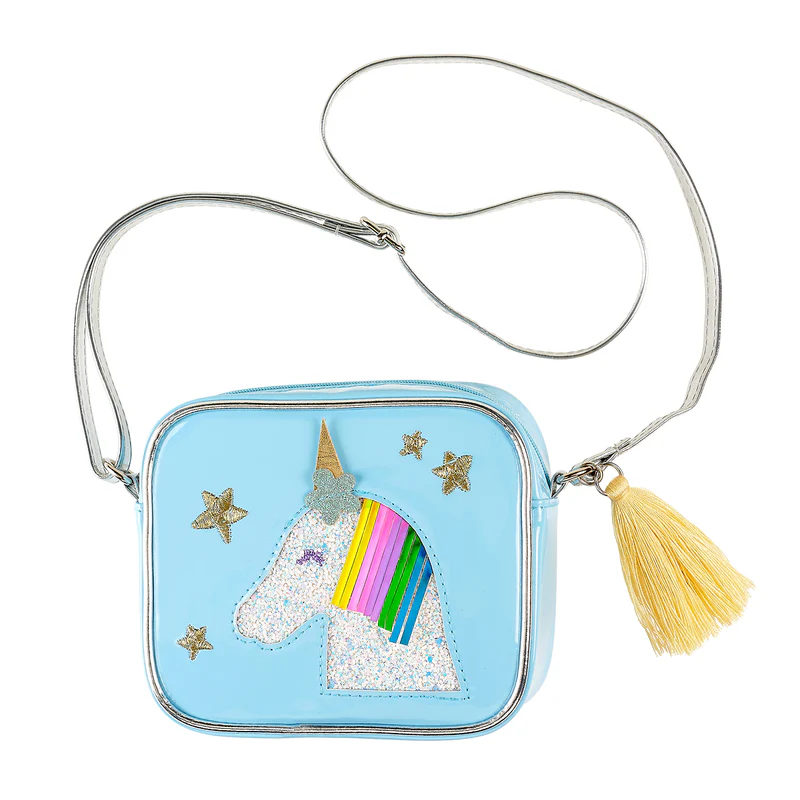 Souza Kindertasche in Blau - Einhorn Glitzer