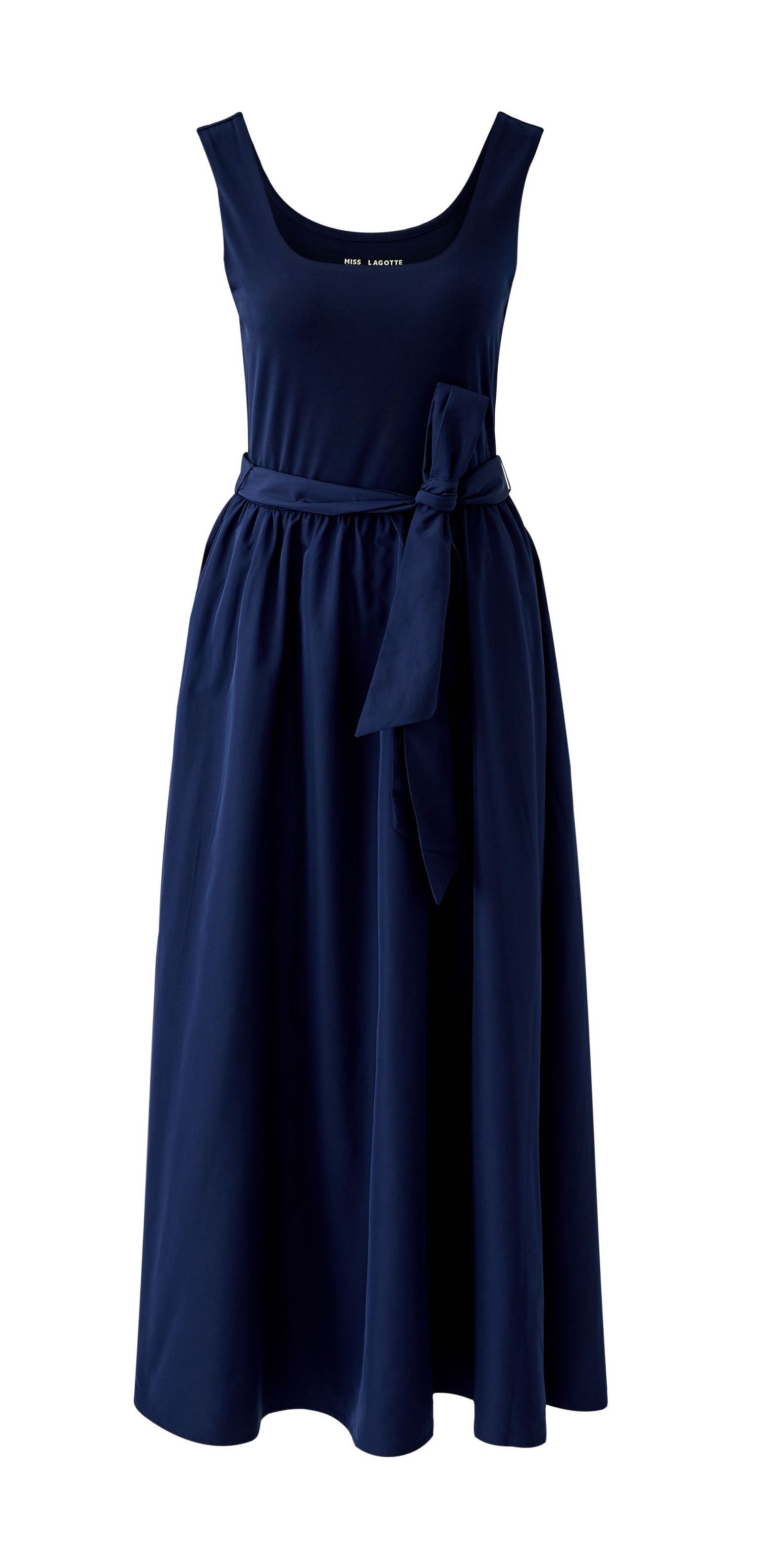 MIss Lagotte Material Mix Kleid in Marineblau MIss Lagotte Material Mix Kleid in Marineblau