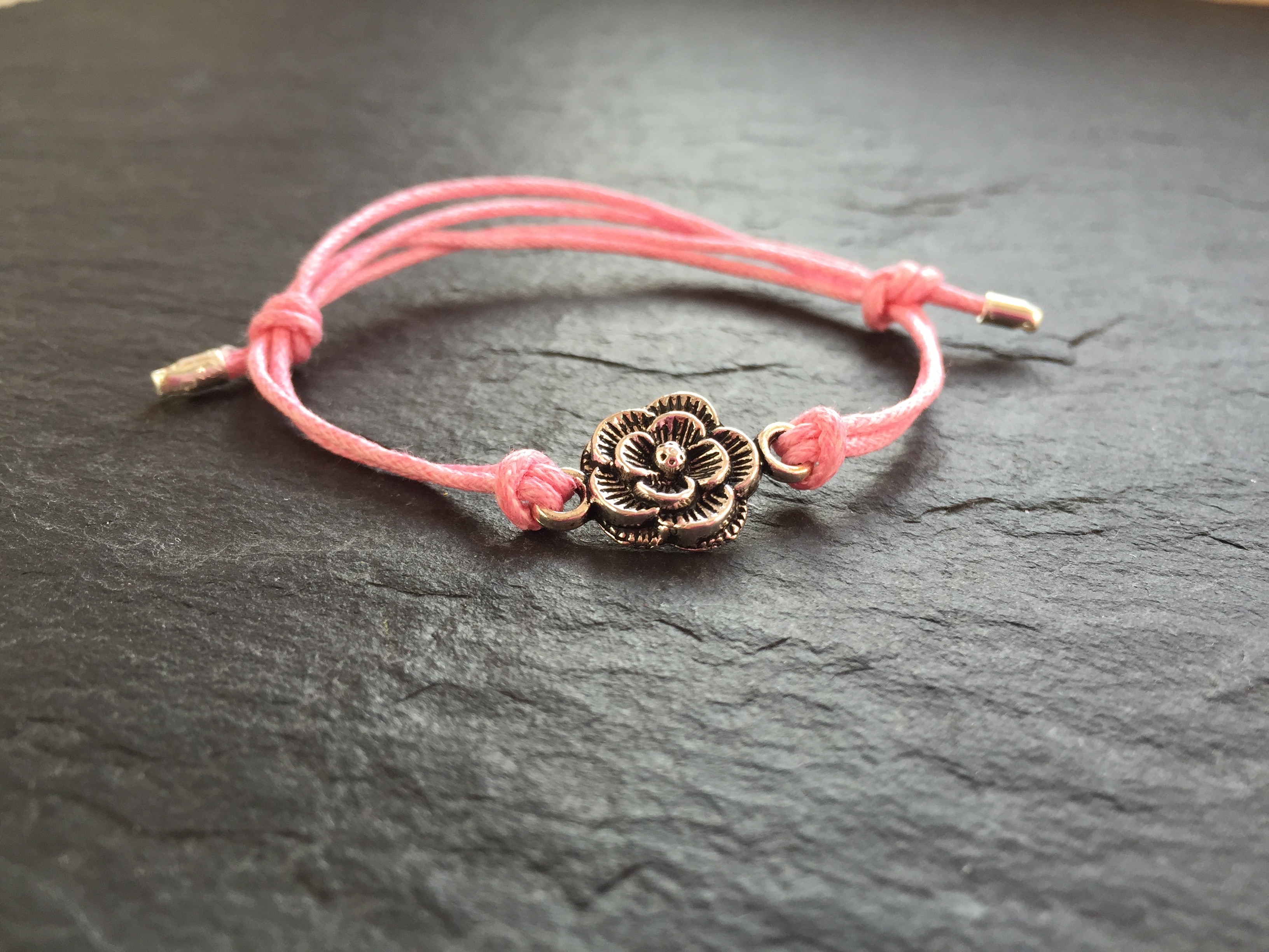 WOWZERS-COTTON-CHARMBAND-ROSA-ROSE Wowzers Baumwolle Armband - Rose