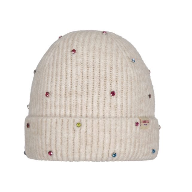 Barts Kids Alenya Beanie Mütze mit Strasssteinen - Creme
