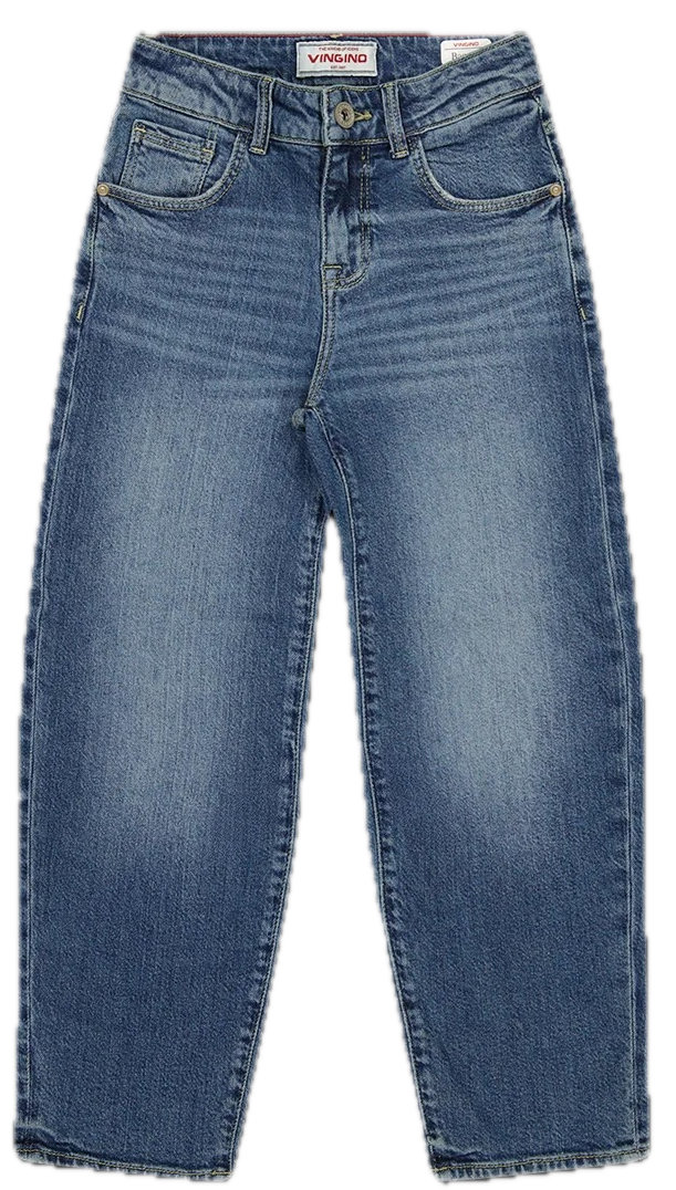 Vingnio Jungs Baggy Jeans Keaton - Mid Blue