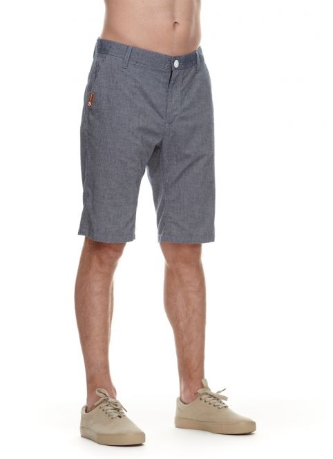 Ragwear Zyan Chino Jog Short Navy Blau Meliert