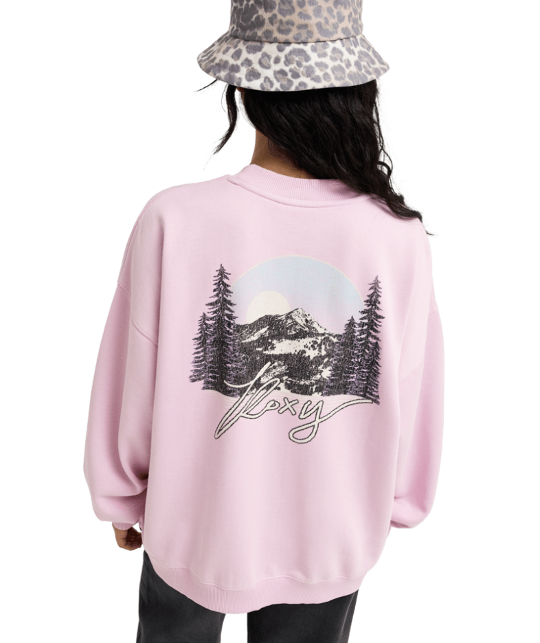 Roxy Damen Oversized Sweatshirt in Rosa - Lineup 