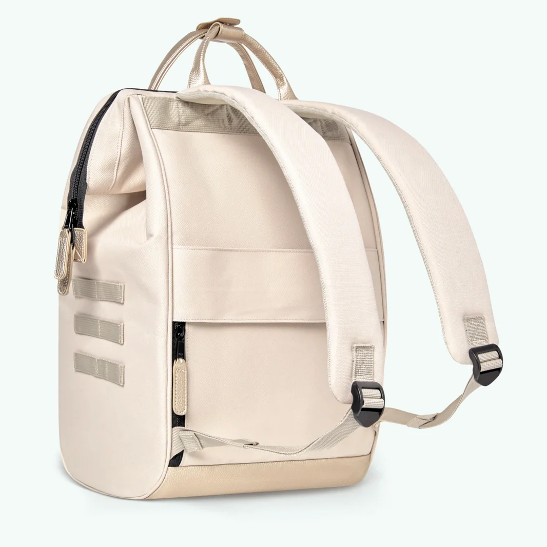 Cabaia ADVENTURER Rucksack Large ALGIERS - Creme & Gold Glam Cabaia ADVENTURER Rucksack Large ALGIERS - Creme & Gold Glam