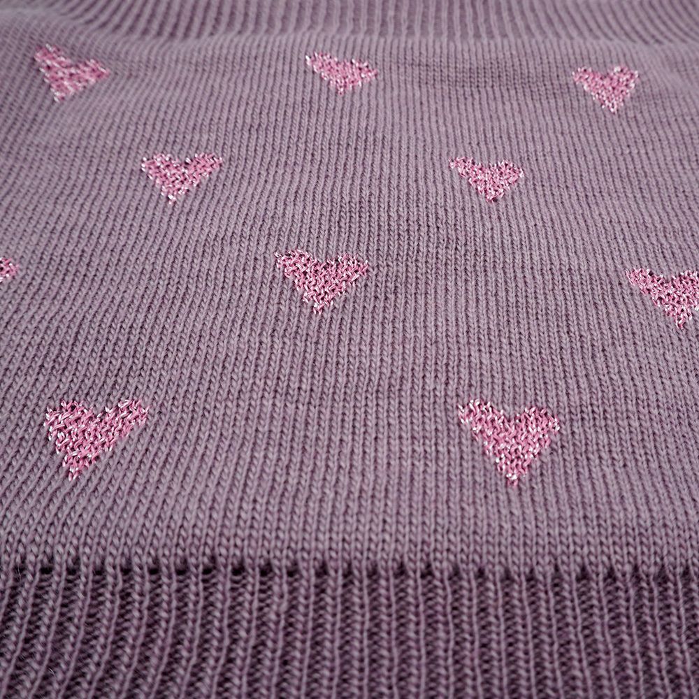Maximo Kinder Loop Schal in Elderberry Flieder mit Wolle und Fleece Futter & Glitzer Herzen Maximo Kinder Loop Schal in Elderberry Flieder mit Wolle und Fleece Futter & Glitzer Herzen