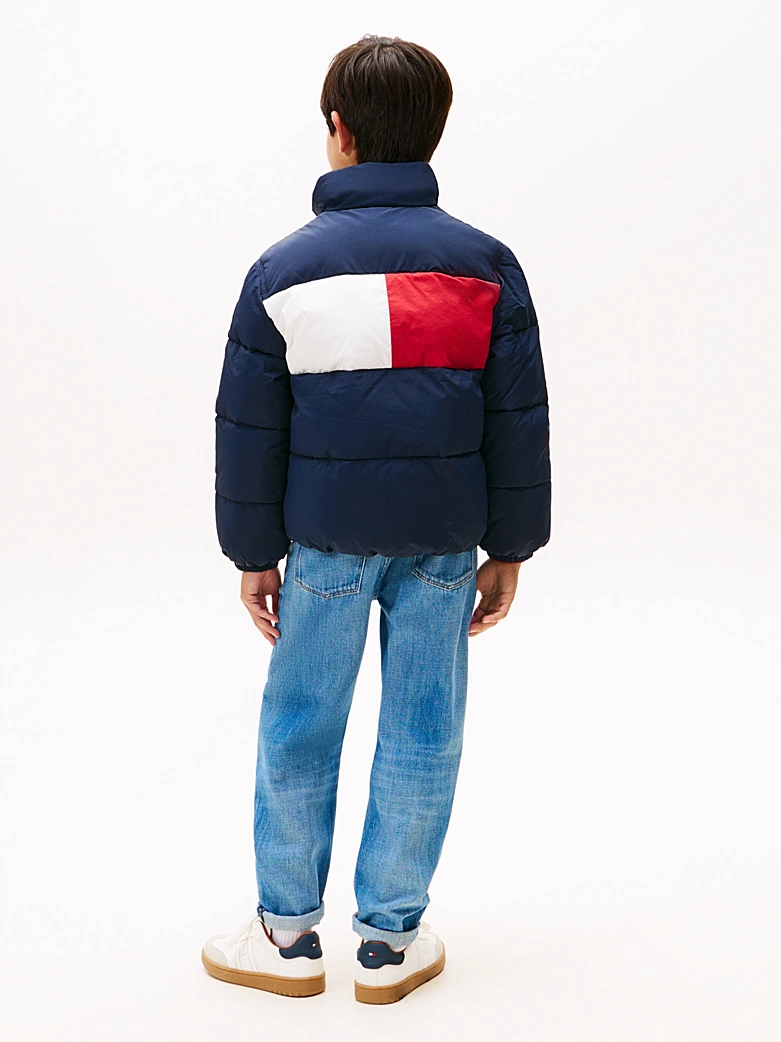 Tommy Hilfiger UNISEX Puffer-Jacke mit Flag-Logo hinten - SALE