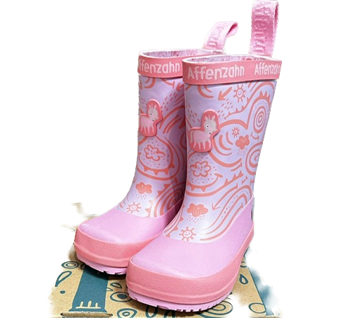 Affenzahn Gummistiefel Regenstiefel in Pink Vegan Plashy Einhorn