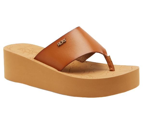 Roxy Sunset Dreams Flip Flop Plateau Sandalen in Tan