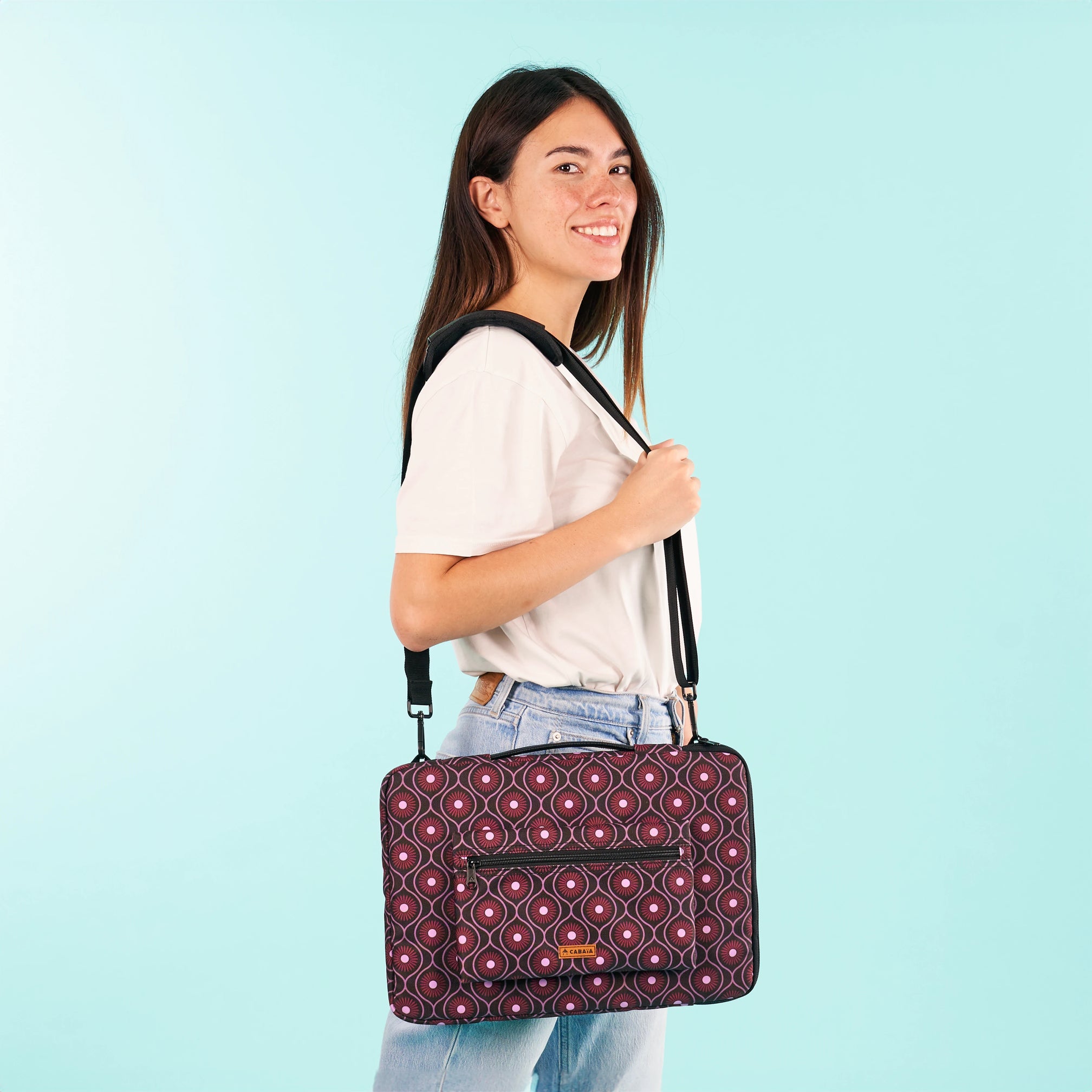 Cabaia Laptoptasche Laptop Case HONG KONG 13/14 Zoll - Beerenrot - SALE