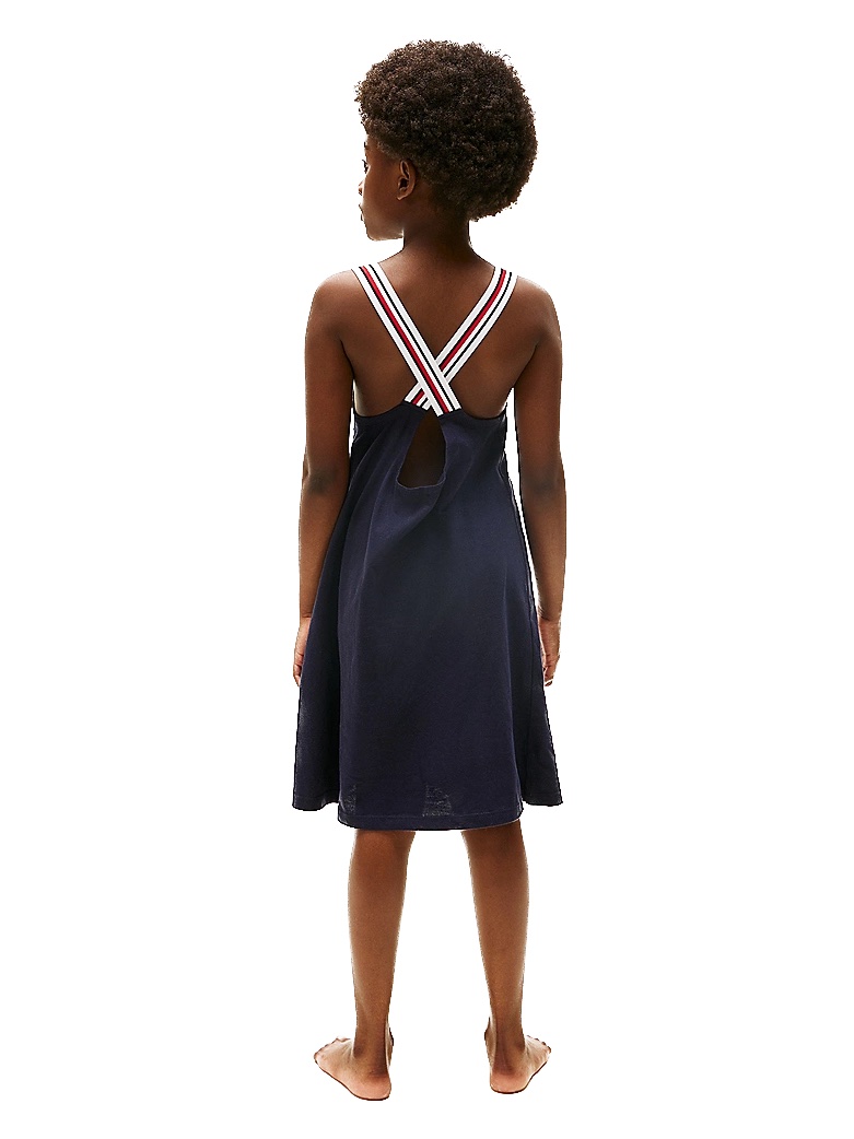 Tommy Hilfiger Strandkleid Global Stripe - Navy Blau - SALE