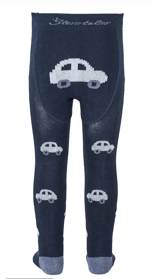Sterntaler Krabbelstrumpfhose mit Po-Motiv in Blau - Autos Sterntaler Krabbelstrumpfhose mit Po-Motiv in Blau - Autos