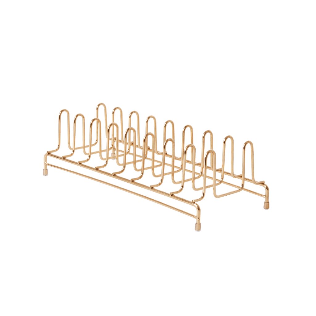 RICE Metal Dish Rack - Abtropfgestell Gold