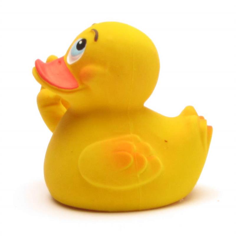Lanco Stinkefinger Duck - Naturkautschuk Badeente Stinkefinger "Siggi" - Gummiente