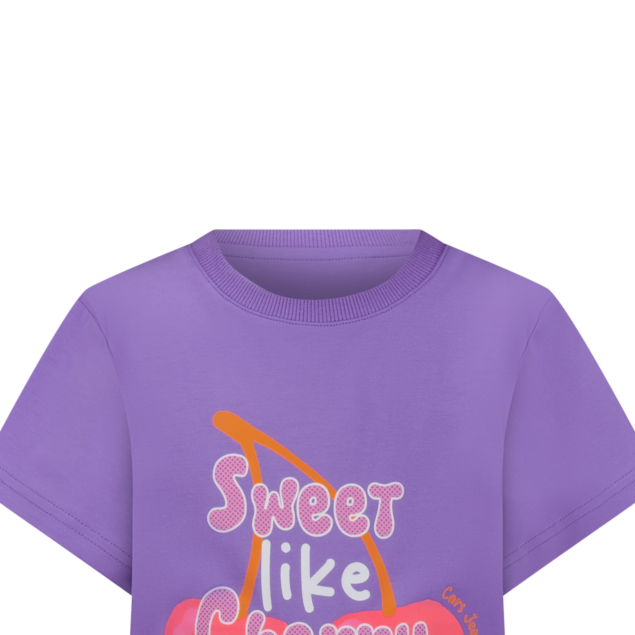 Cars Jeans Zazie jr. Kurzarm T-Shirt in Lila - Sweet like Cherry
