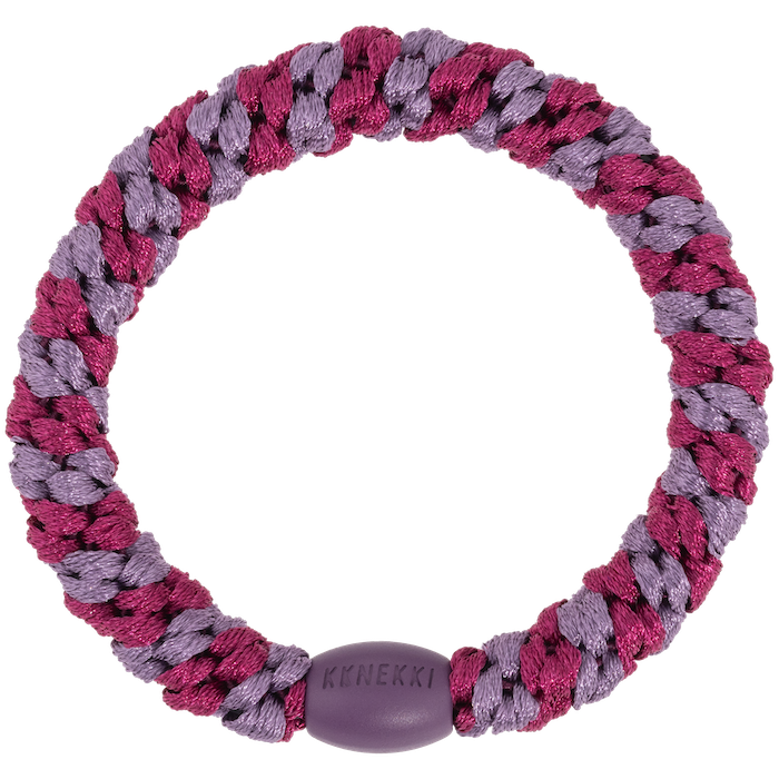 Kknekki Haargummi/Armband Gestreift Dusty Lila Berry - Mulberry Mauve Stripe Kknekki Haargummi/Armband Gestreift Dusty Lila Berry - Mulberry Mauve Stripe