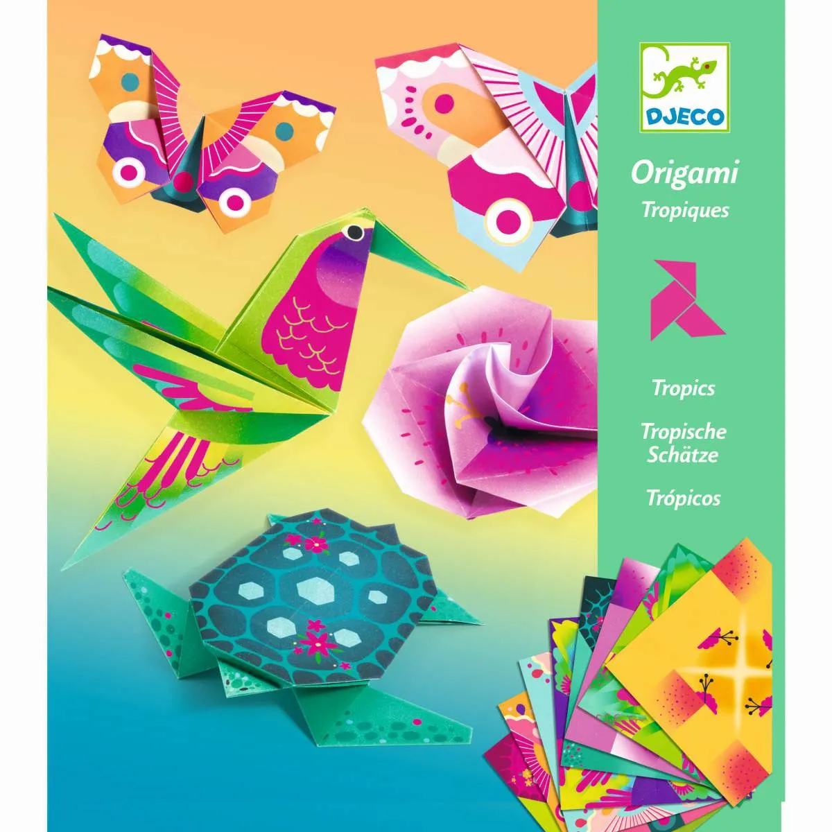 Djeco Kreativ Origami Set: Tropics