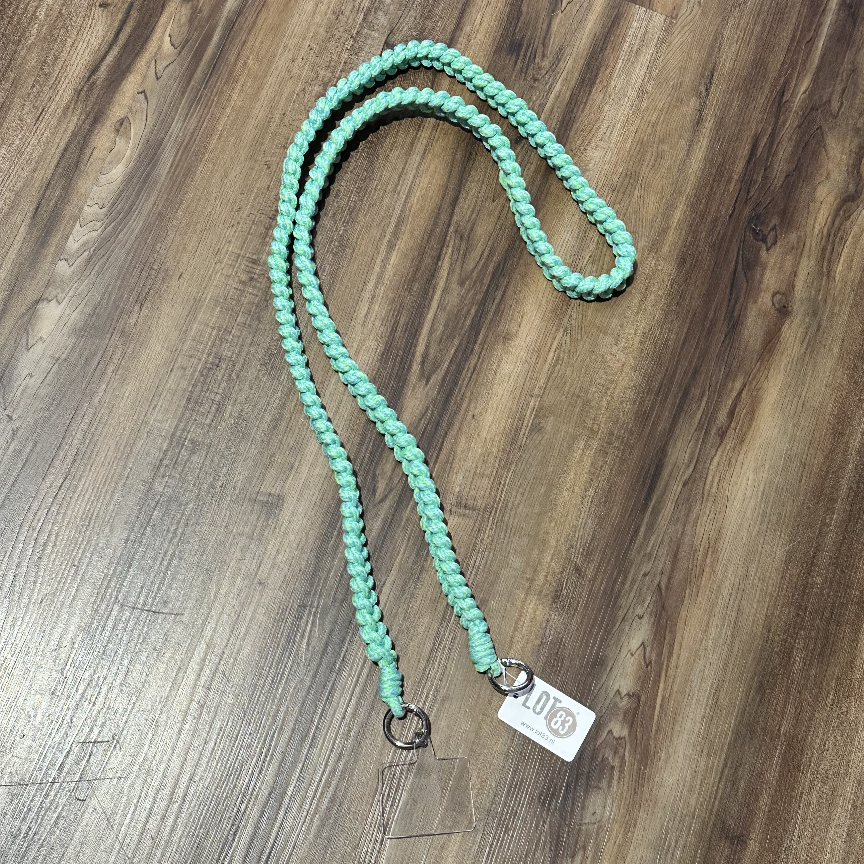 Lizzie Mae Handykette Kordl mit Zopf - Mint Grün