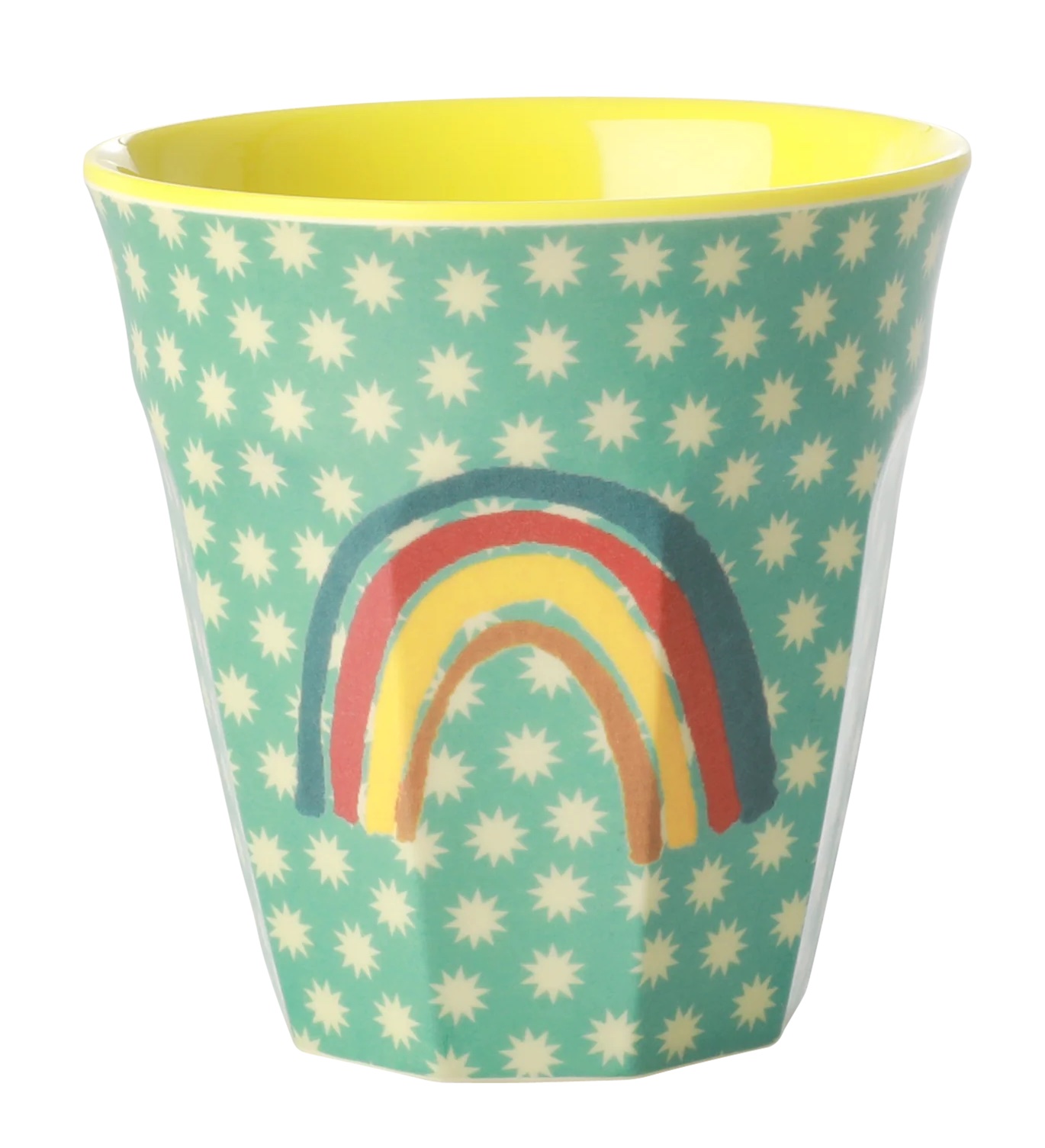 RICE Melamin Becher Sterne und Regenbogen Medium