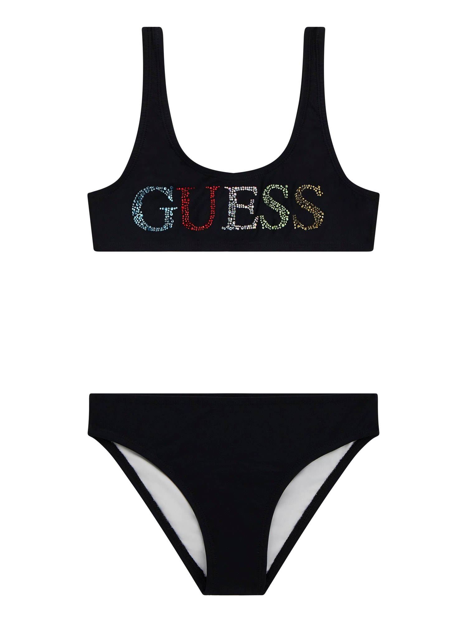 Guess Bikini in Schwarz mit Multifarbe Strasssteine - SALE Guess Bikini in Schwarz mit Multifarbe Strasssteine - SALE
