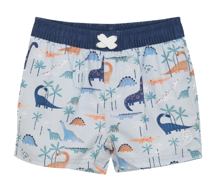 720218_8702_A Color Kids Baby Badehose mit Schwimmwindel in Grau - Dinosaurier