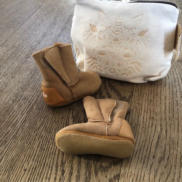 IMG_8121 Easy Peasy Cosybotte Baby Leder Winterboot in Braun - SALE