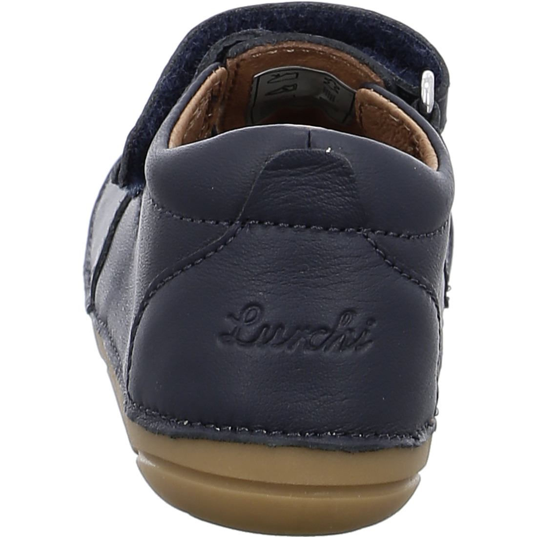 Lurchi Leder Lauflernschuhe FLOTTY mit Klett - Navy Blau