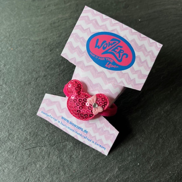 Wowzers Glitzer Haargummi - Pink Minimaus Wowzers Glitzer Haargummi - Pink Minimaus
